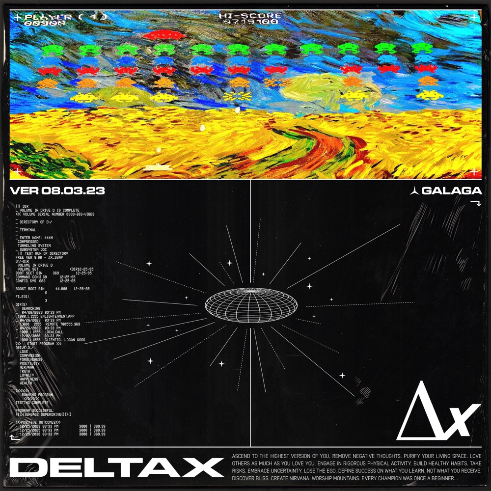 Galaga cover art by DeltaX